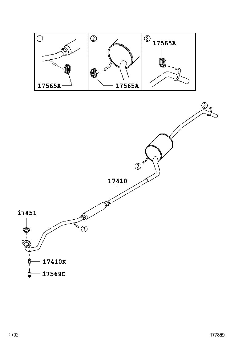  AGYA WIGO |  EXHAUST PIPE