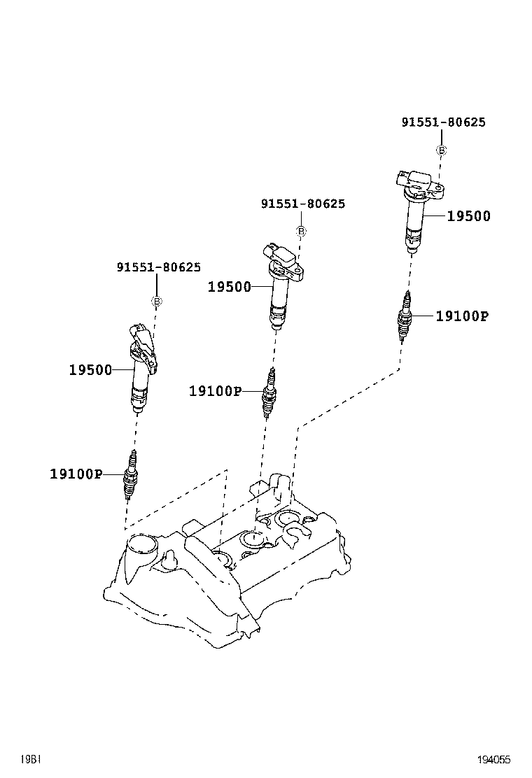 AGYA WIGO |  IGNITION COIL SPARK PLUG