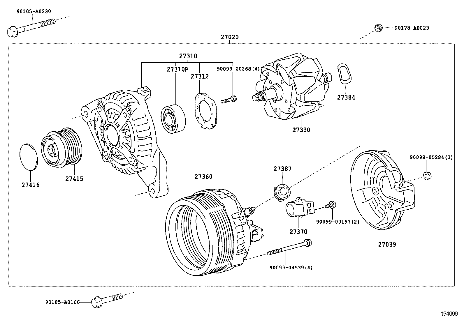  VENZA |  ALTERNATOR