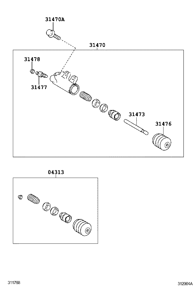  COROLLA ALTIS |  CLUTCH RELEASE CYLINDER