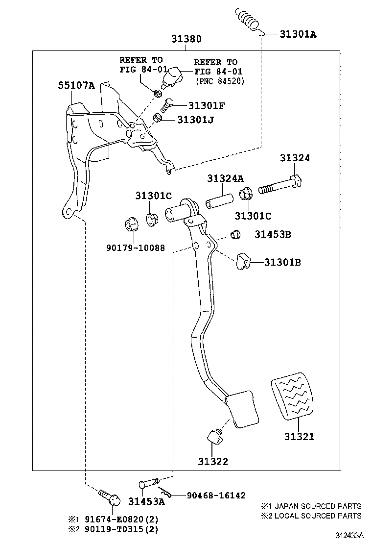  ETIOS LIVA CROSS |  CLUTCH PEDAL FLEXIBLE HOSE