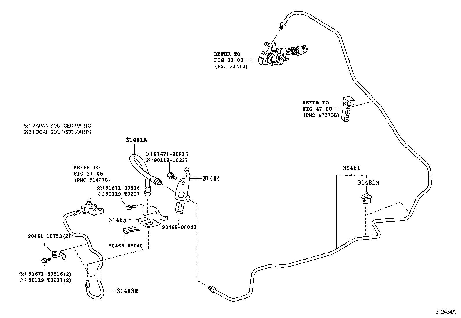  ETIOS LIVA CROSS |  CLUTCH PEDAL FLEXIBLE HOSE