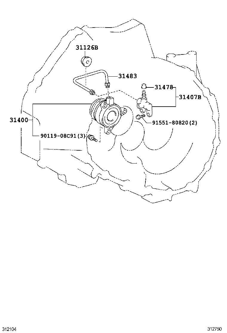  RAV4 CHINA |  CLUTCH RELEASE CYLINDER