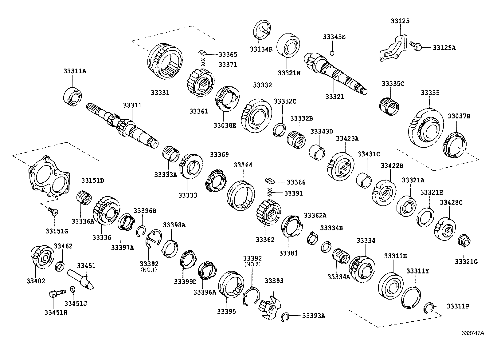  COROLLA ALTIS |  TRANSMISSION GEAR MTM