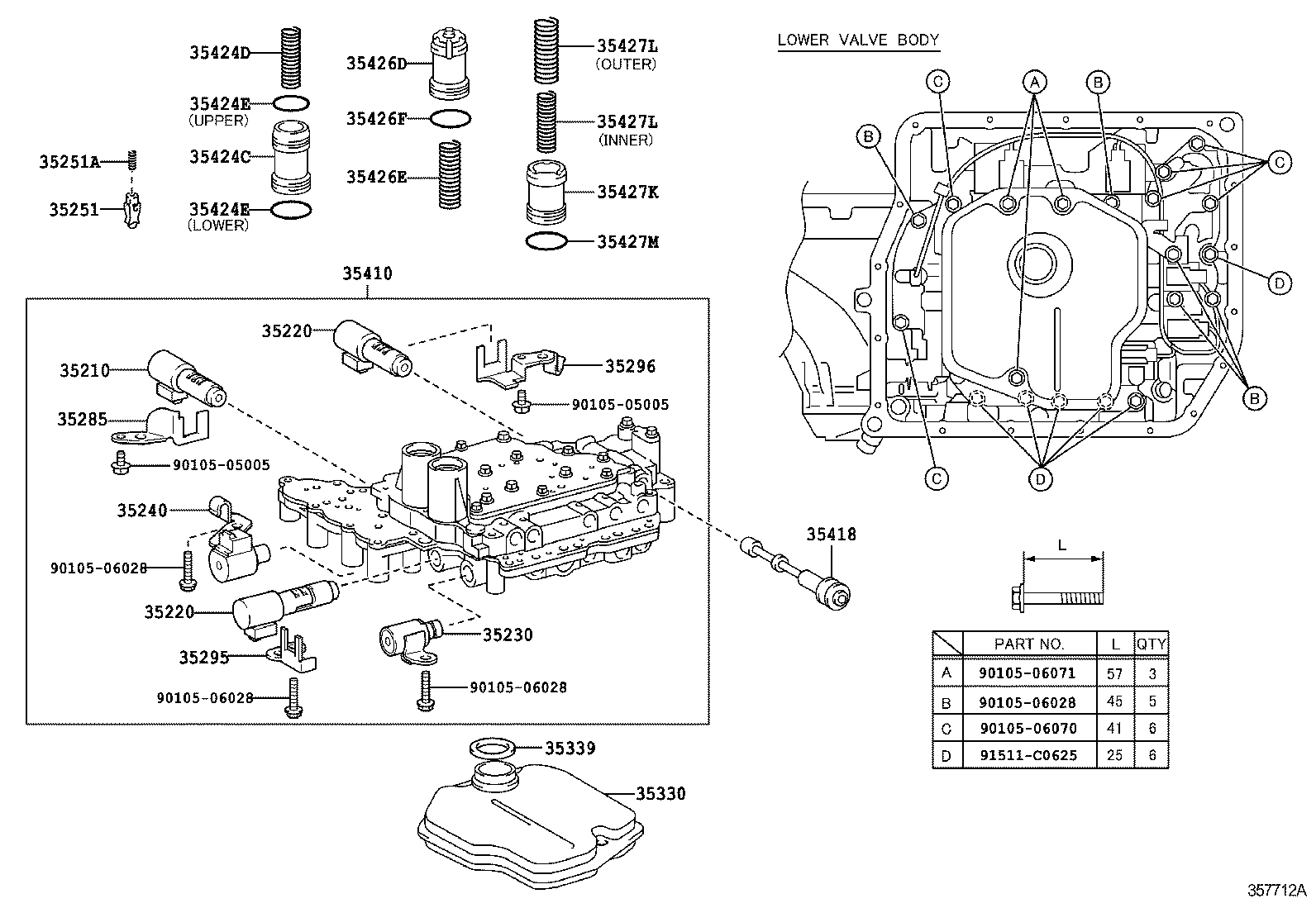  ALPHARD VELLFIRE HV |  VALVE BODY OIL STRAINER ATM