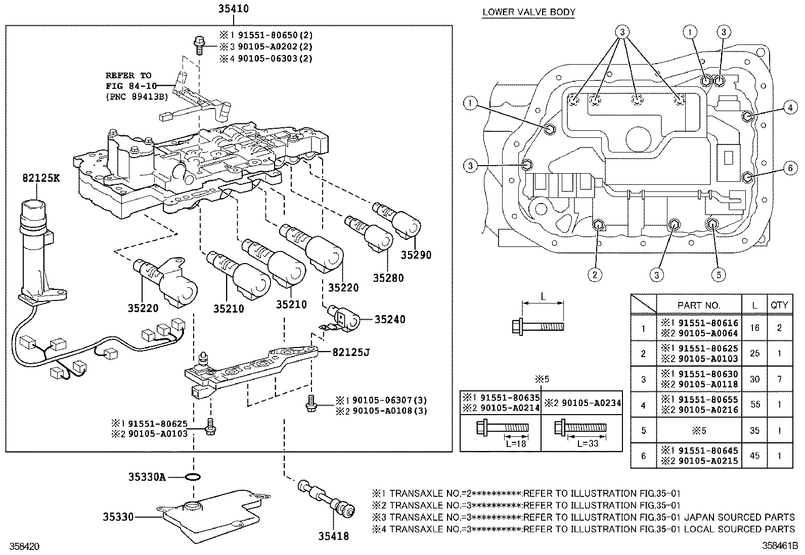  AVALON |  VALVE BODY OIL STRAINER ATM