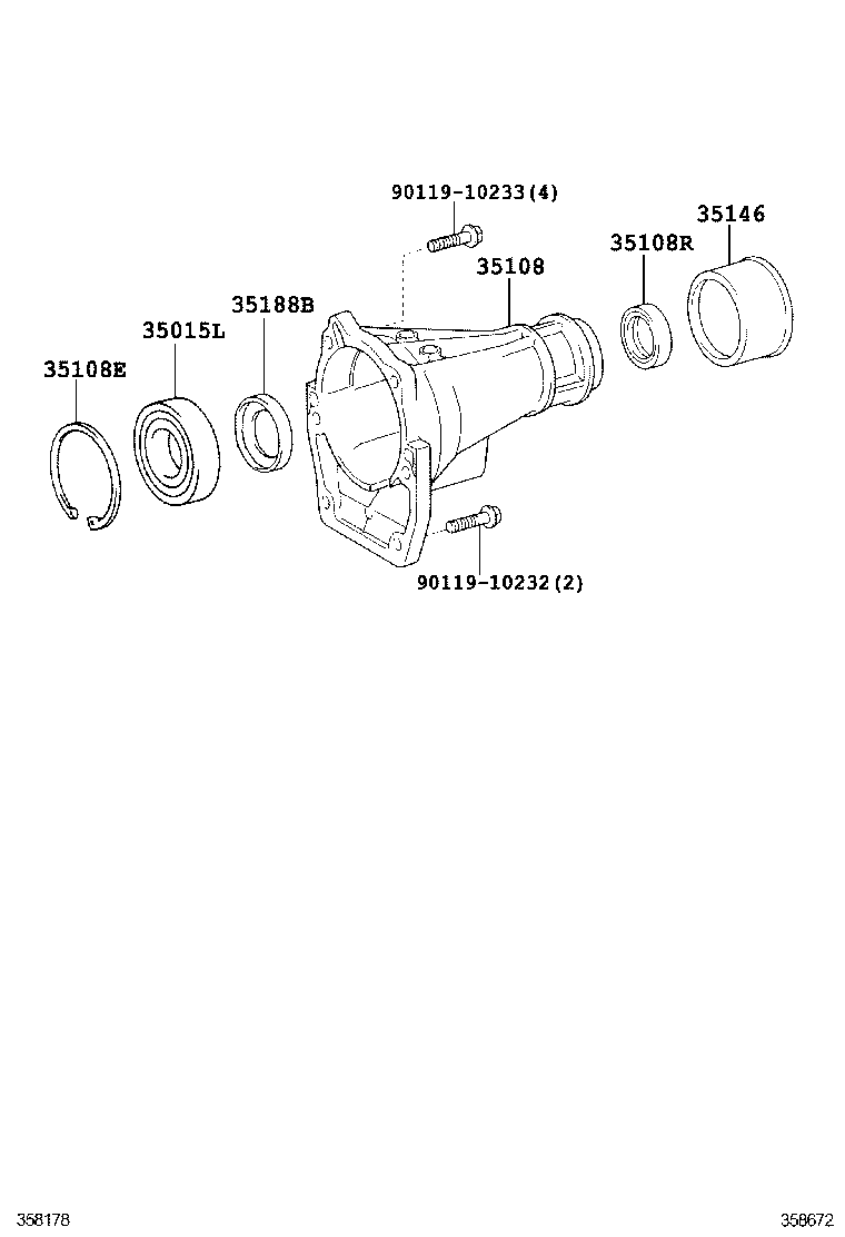  IS250 350 300H |  EXTENSION HOUSING ATM