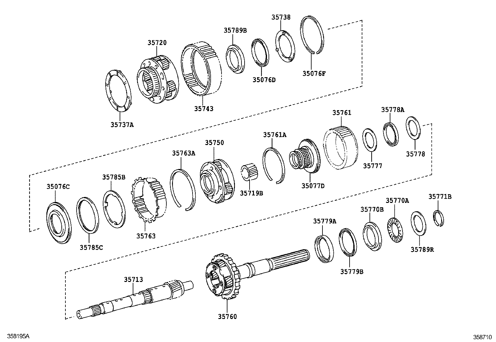  IS250 350 300H |  PLANETARY GEAR REVERSE PISTON COUNTER GEAR ATM