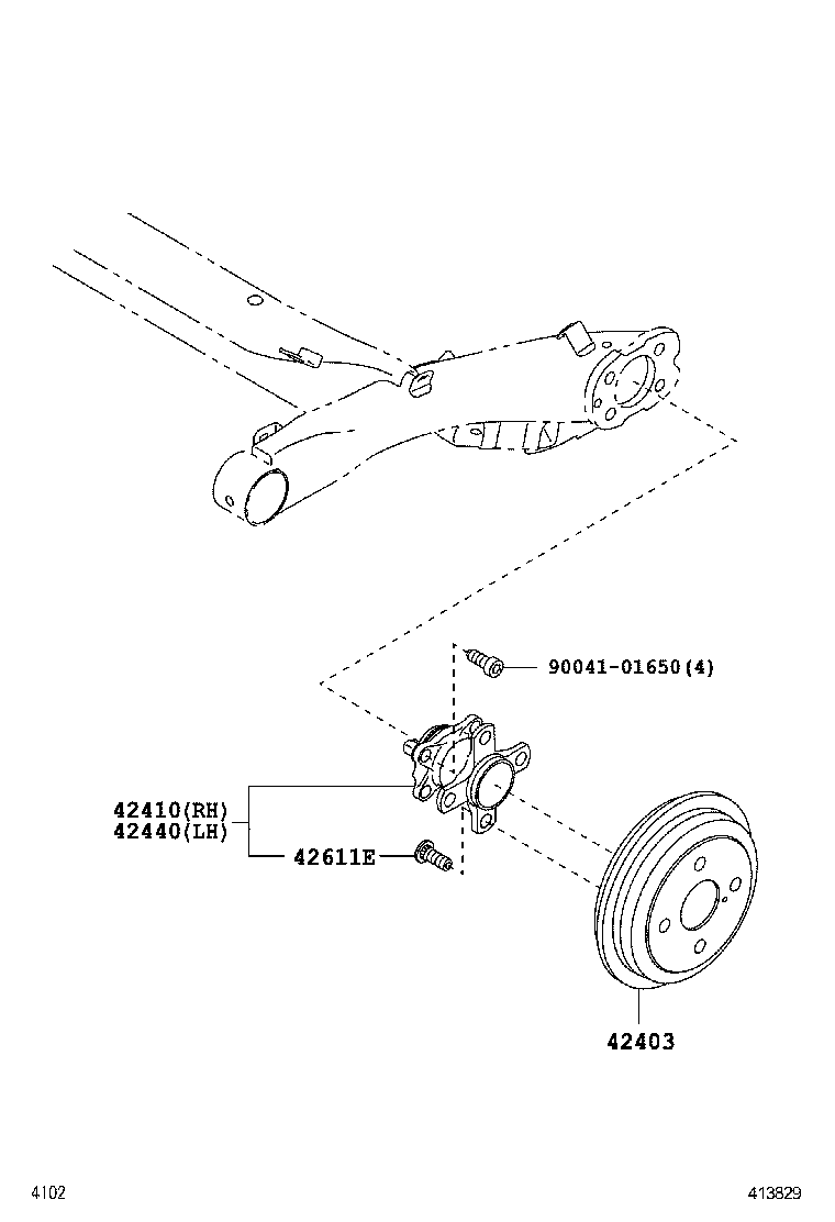  AGYA WIGO |  REAR AXLE SHAFT HUB