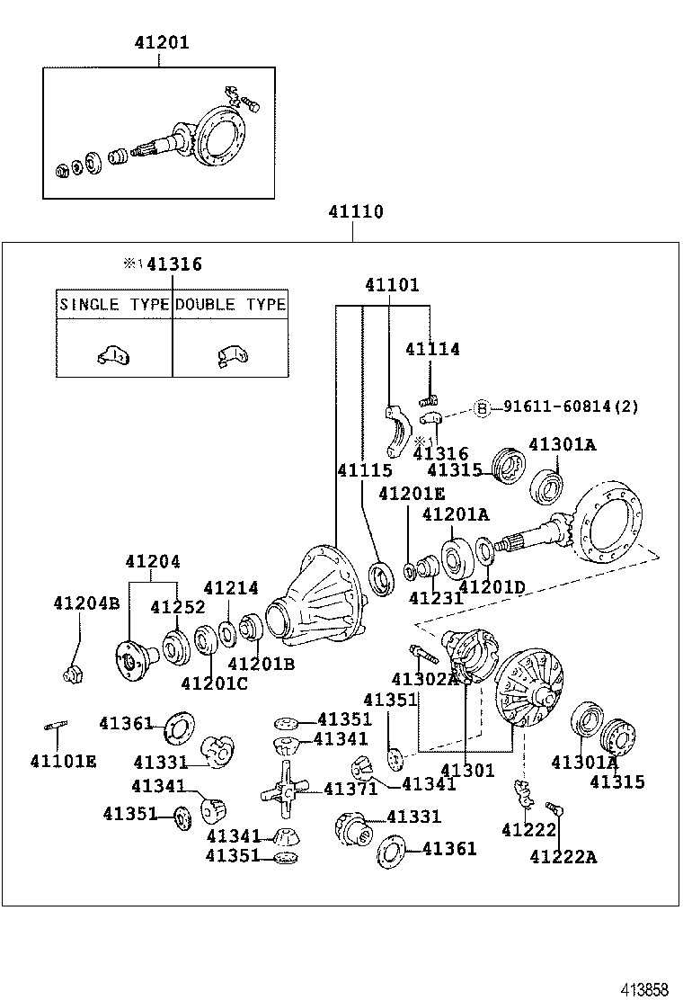  COASTER CHINA |  REAR AXLE HOUSING DIFFERENTIAL