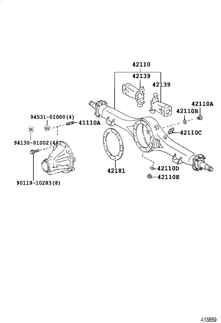  COASTER CHINA |  REAR AXLE HOUSING DIFFERENTIAL