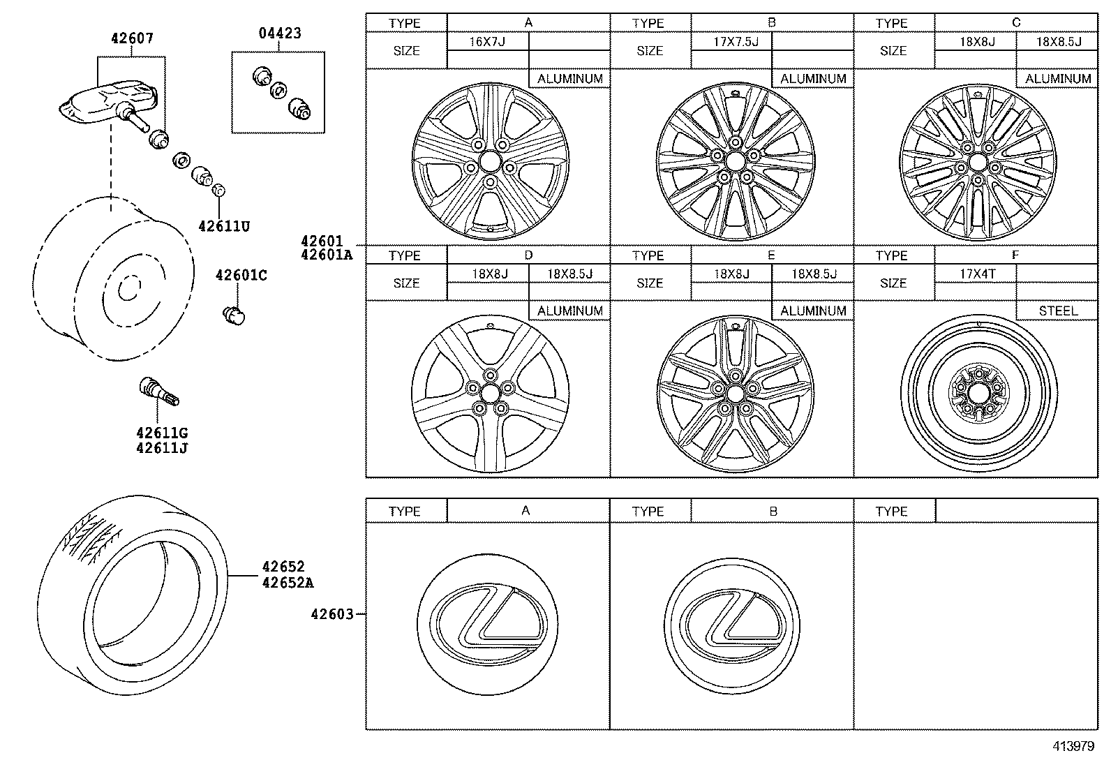  IS250 350 300H |  DISC WHEEL WHEEL CAP