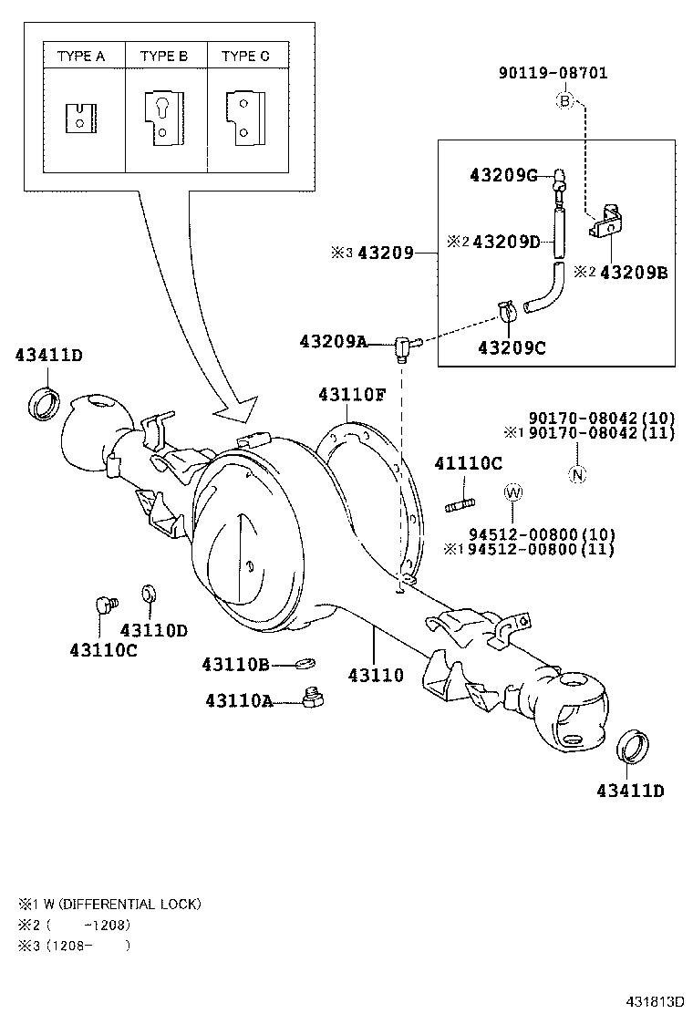  LAND CRUISER 70 |  FRONT AXLE HOUSING DIFFERENTIAL