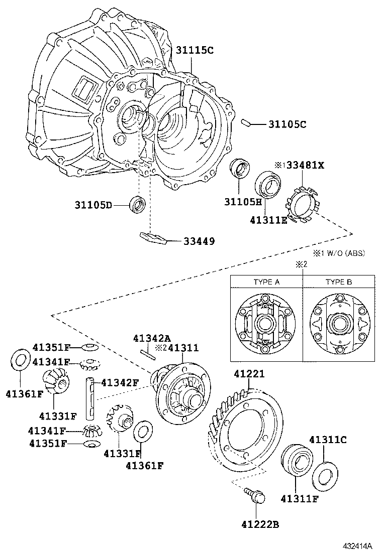  ETIOS LIVA CROSS |  FRONT AXLE HOUSING DIFFERENTIAL