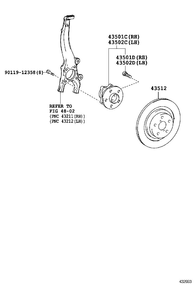  IS250 350 300H |  FRONT AXLE HUB