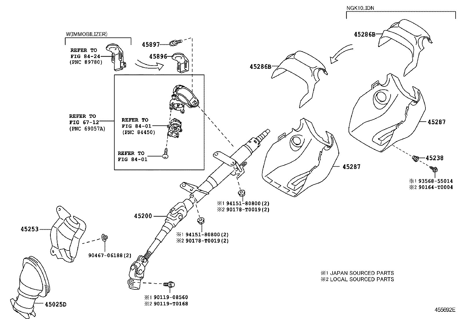  ETIOS LIVA CROSS |  STEERING COLUMN SHAFT