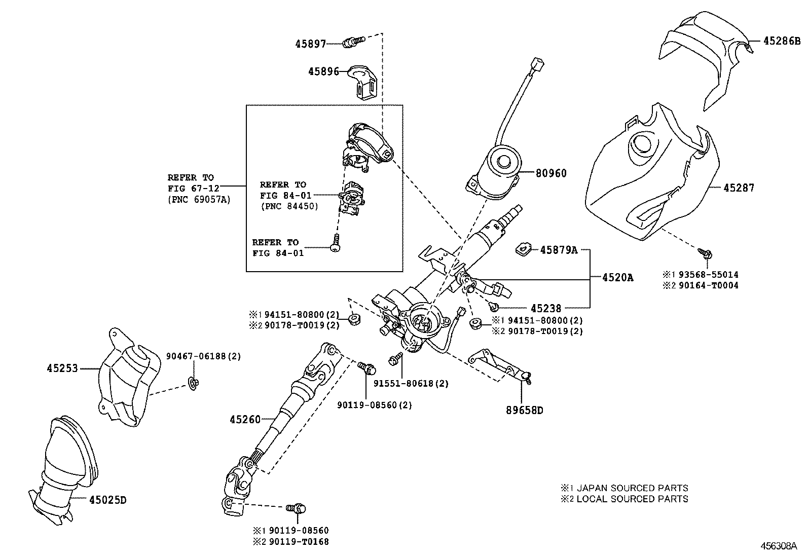  ETIOS LIVA CROSS |  STEERING COLUMN SHAFT