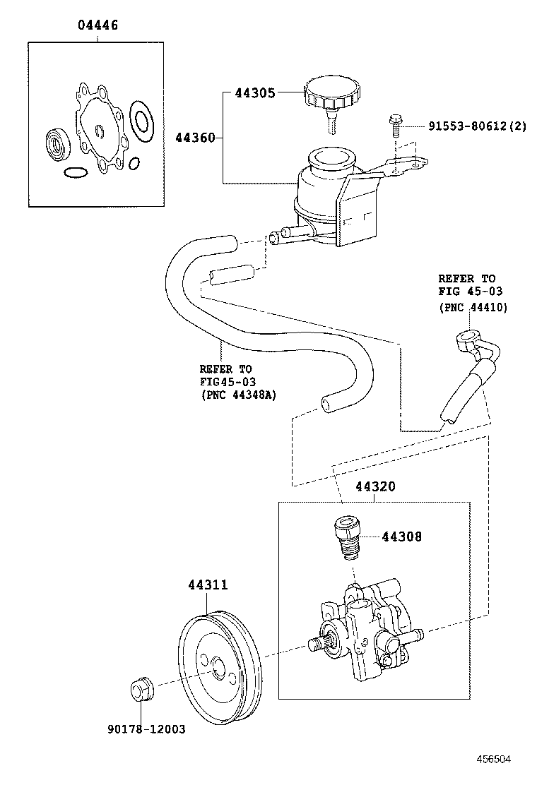  HIACE |  VANE PUMP RESERVOIR POWER STEERING