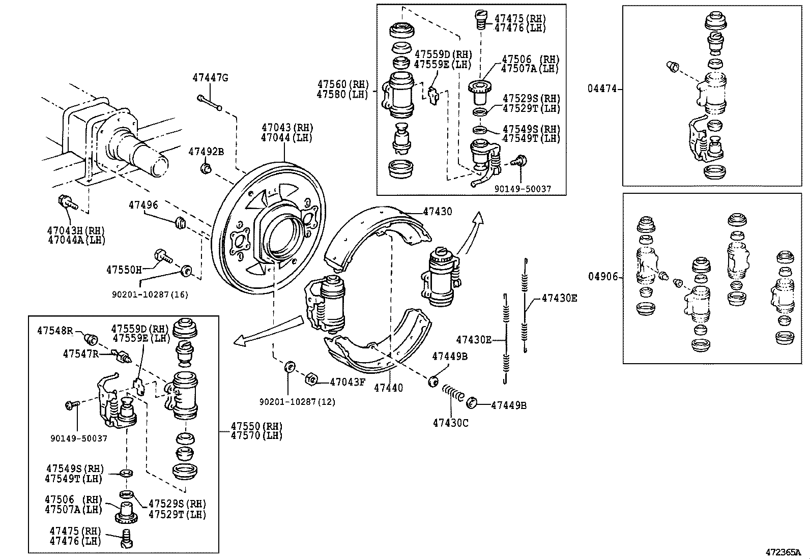  COASTER CHINA |  REAR DRUM BRAKE WHEEL CYLINDER BACKING PLATE