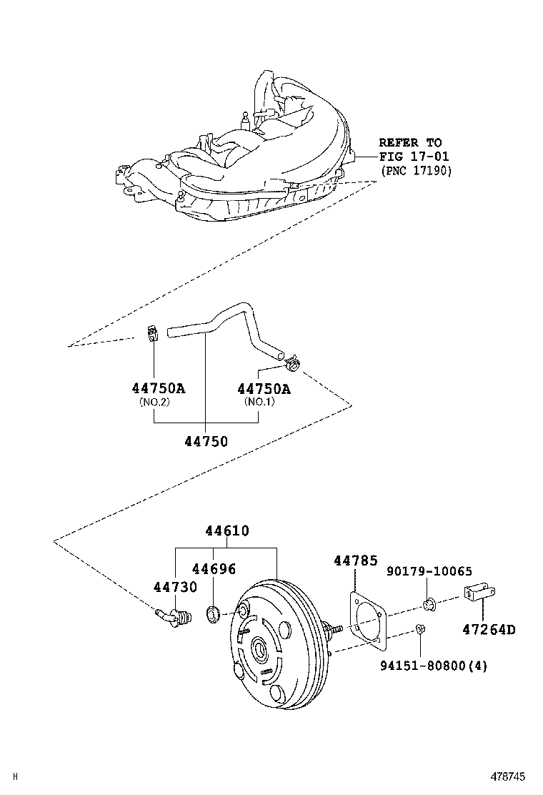  IS250 350 300H |  BRAKE BOOSTER VACUUM TUBE