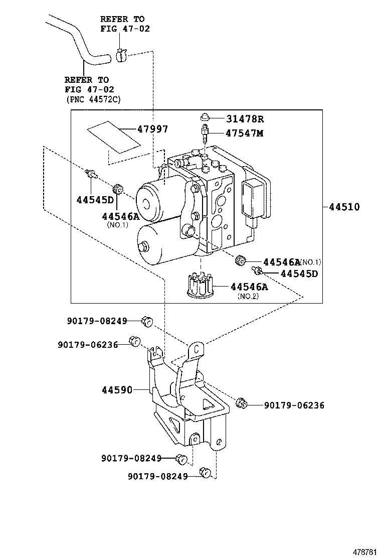  PREVIA |  BRAKE TUBE CLAMP