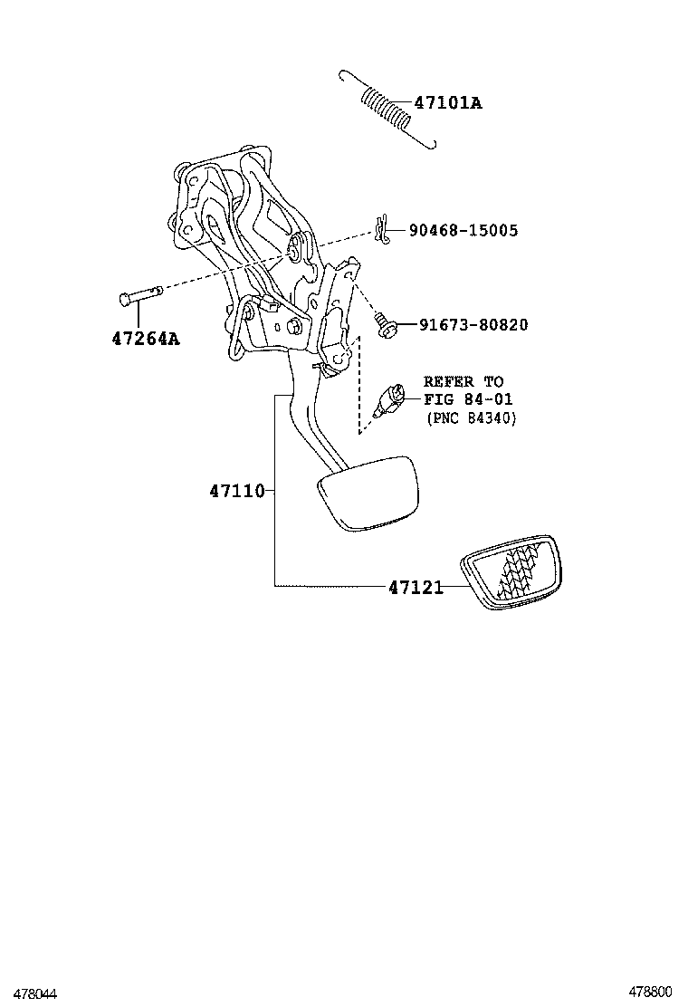  IS250 350 300H |  BRAKE PEDAL BRACKET