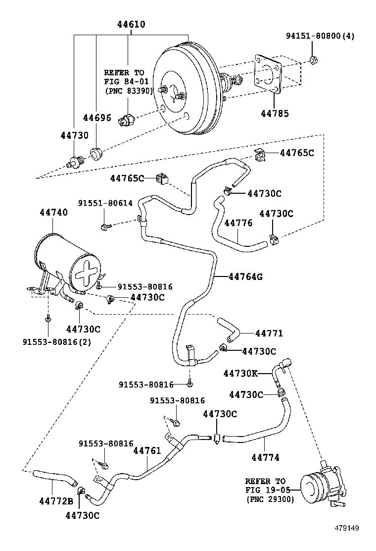  HIACE |  BRAKE BOOSTER VACUUM TUBE