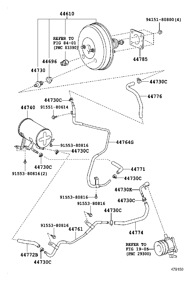  HIACE |  BRAKE BOOSTER VACUUM TUBE