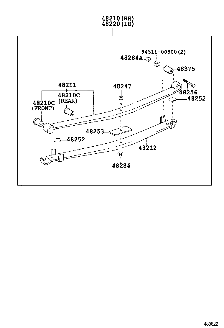  COASTER CHINA |  REAR SPRING SHOCK ABSORBER