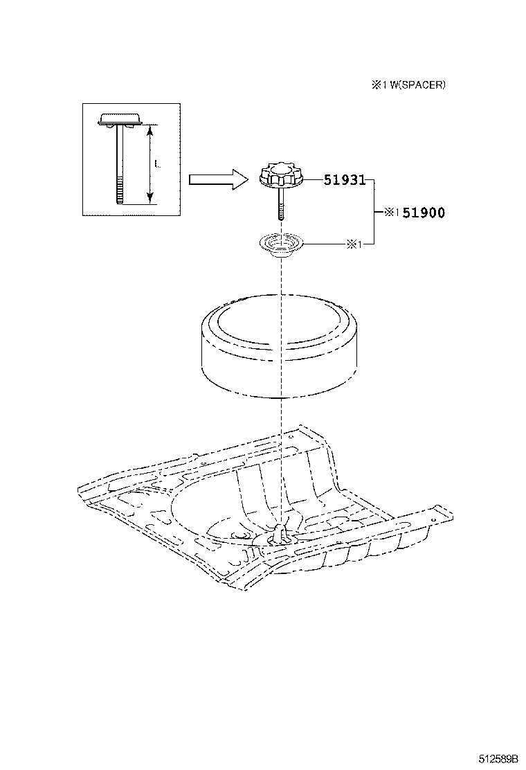  YARIS |  SPARE WHEEL CARRIER