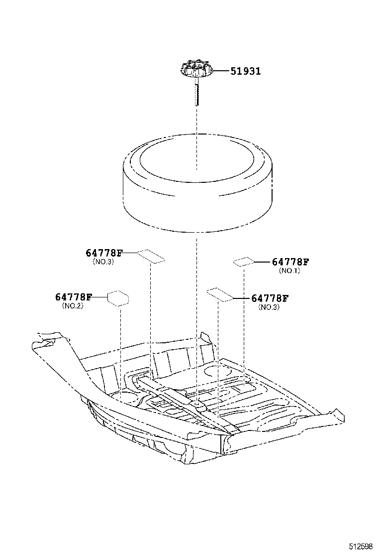  IS250 350 300H |  SPARE WHEEL CARRIER