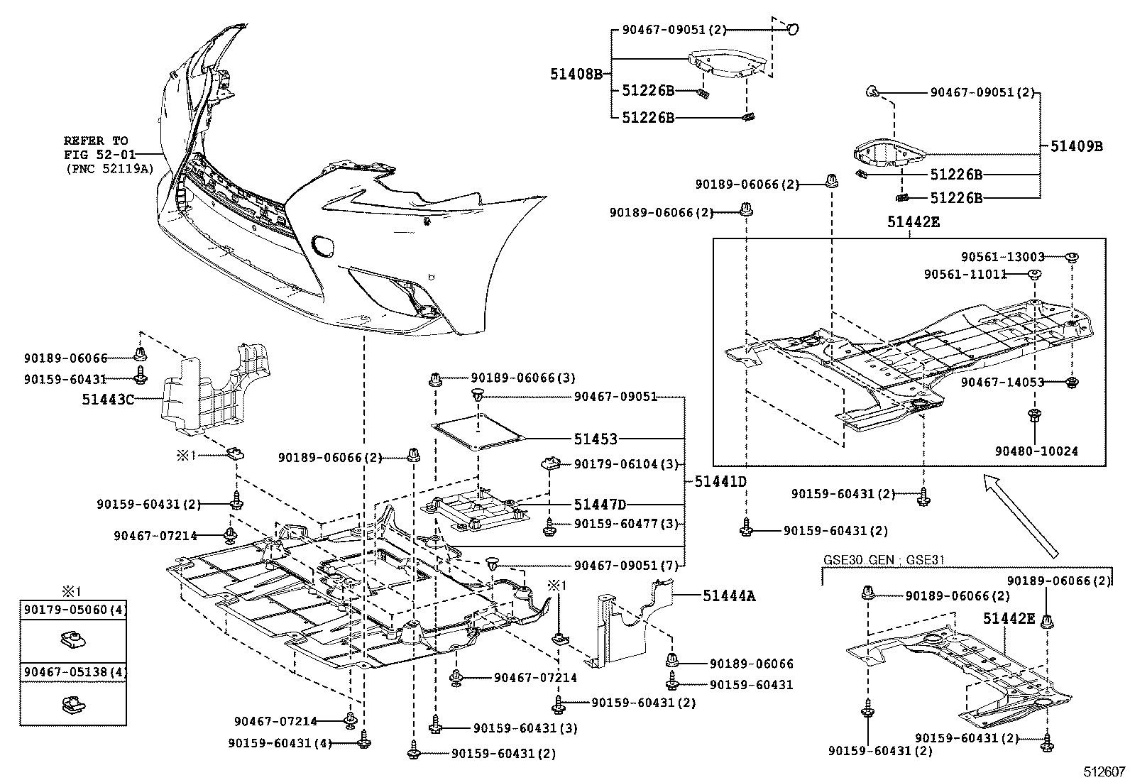  IS250 350 300H |  SUSPENSION CROSSMEMBER UNDER COVER