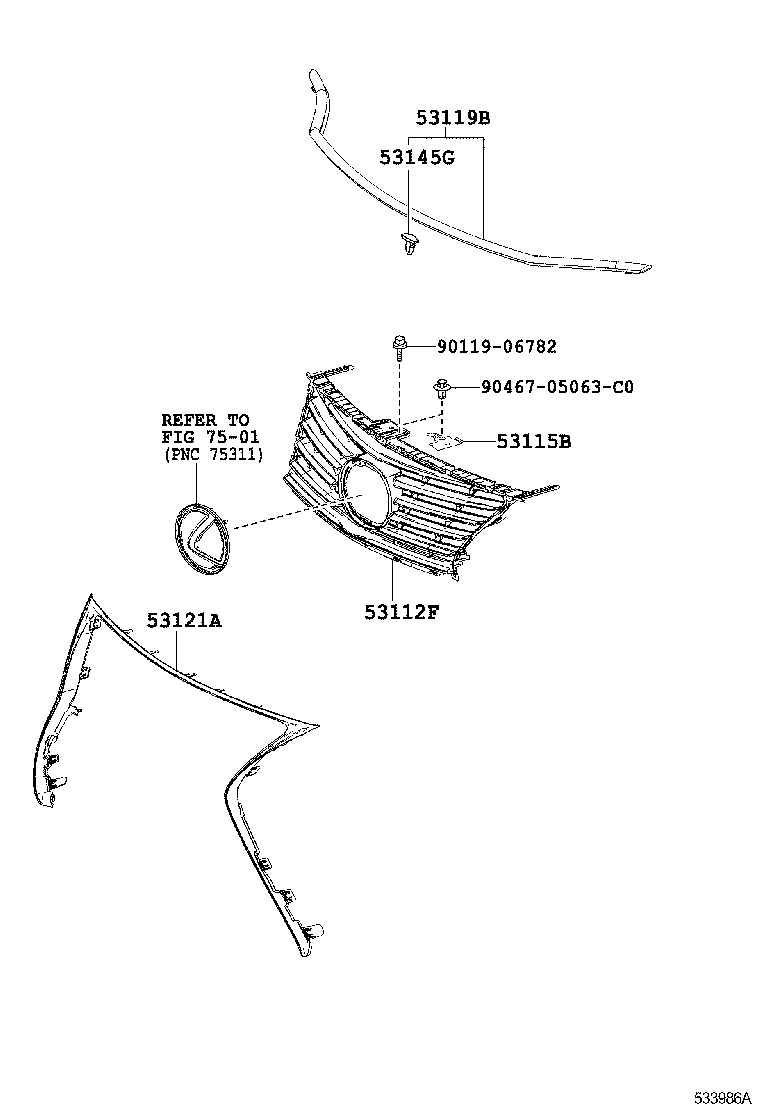  IS250 350 300H |  RADIATOR GRILLE