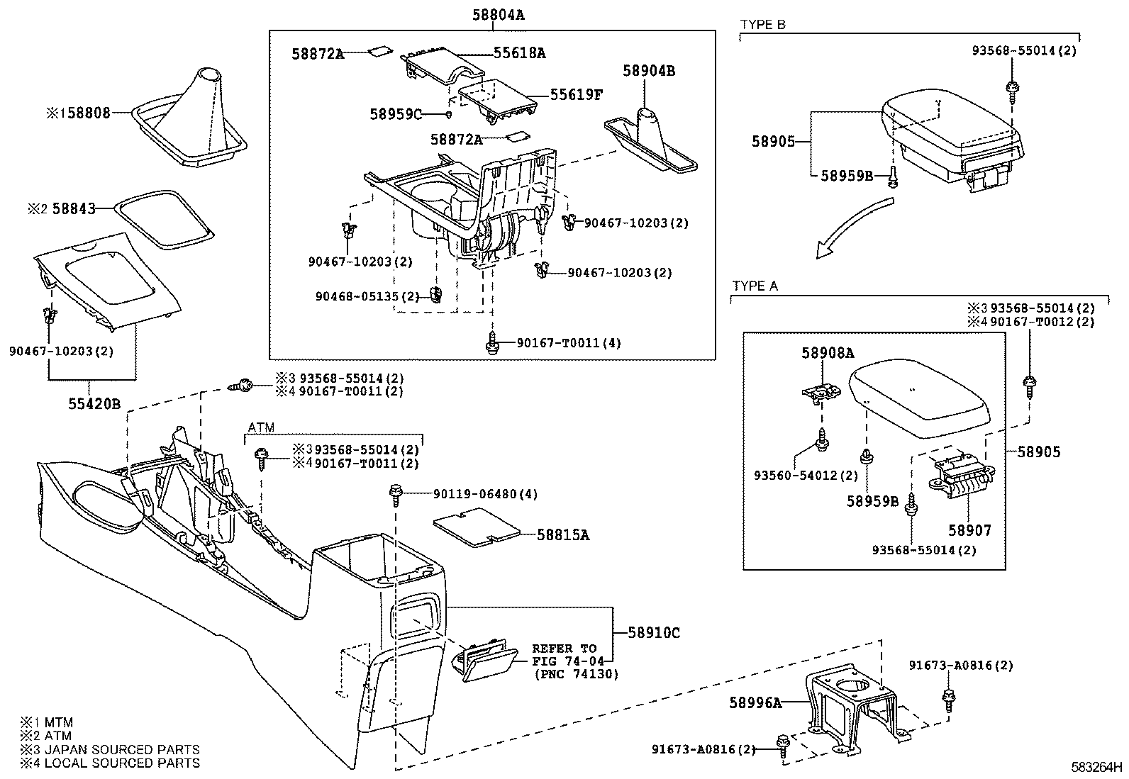  COROLLA ALTIS |  CONSOLE BOX BRACKET