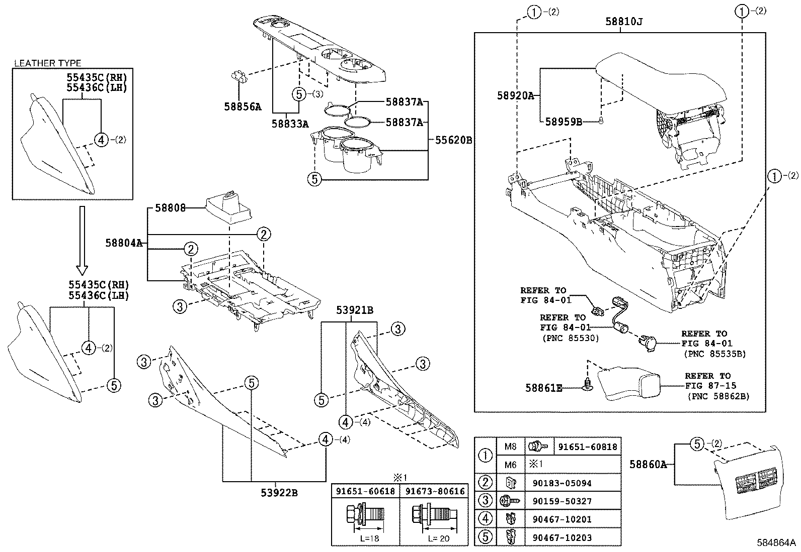  IS250 350 300H |  CONSOLE BOX BRACKET