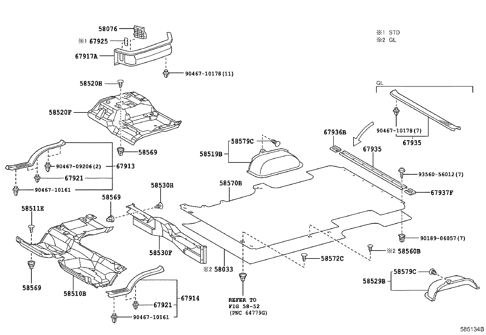  HIACE |  FLOOR MAT SILENCER PAD
