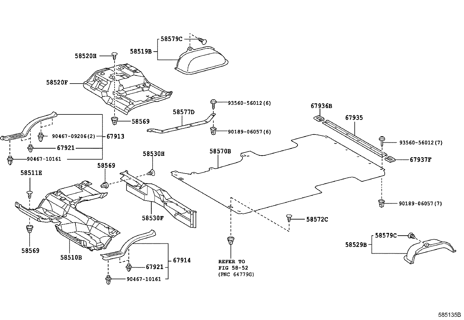  HIACE |  FLOOR MAT SILENCER PAD
