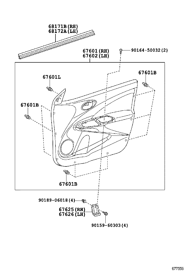  ETIOS |  FRONT DOOR PANEL GLASS