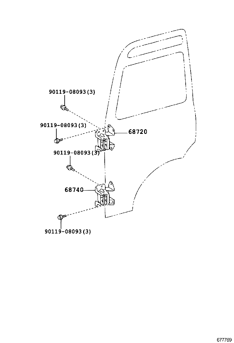  COASTER CHINA |  FRONT DOOR WINDOW REGULATOR HINGE