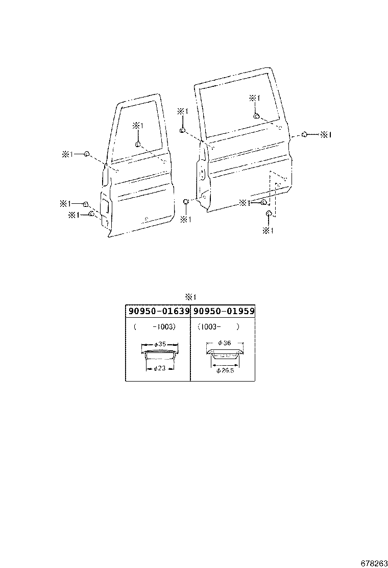  LAND CRUISER 70 |  BACK DOOR PANEL GLASS