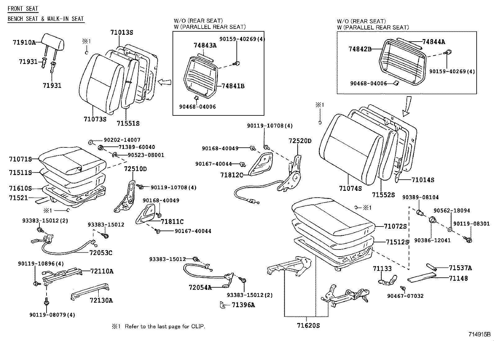  LAND CRUISER 70 |  SEAT SEAT TRACK