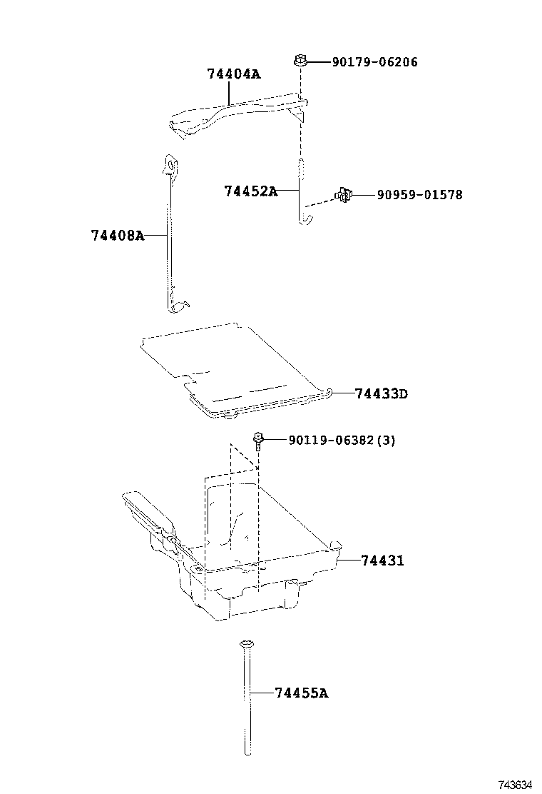  IS250 350 300H |  BATTERY CARRIER