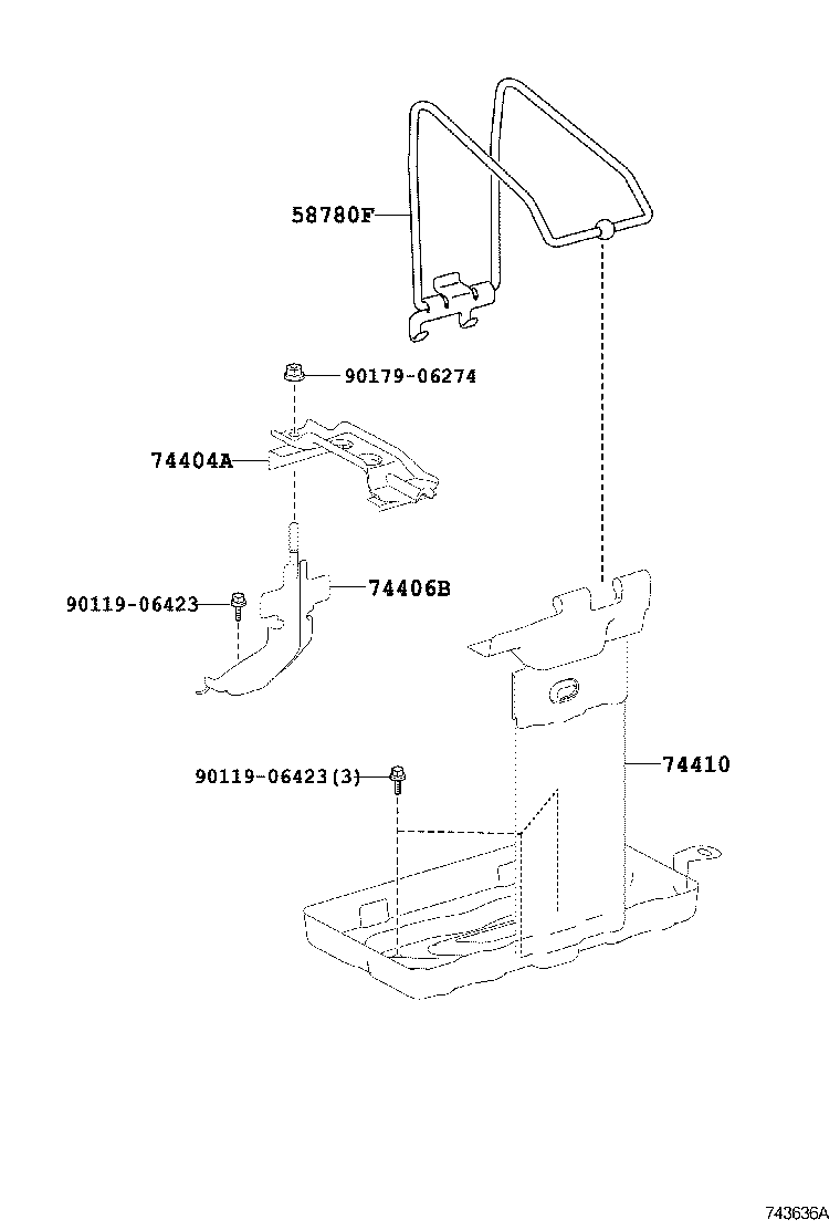  IS250 350 300H |  BATTERY CARRIER