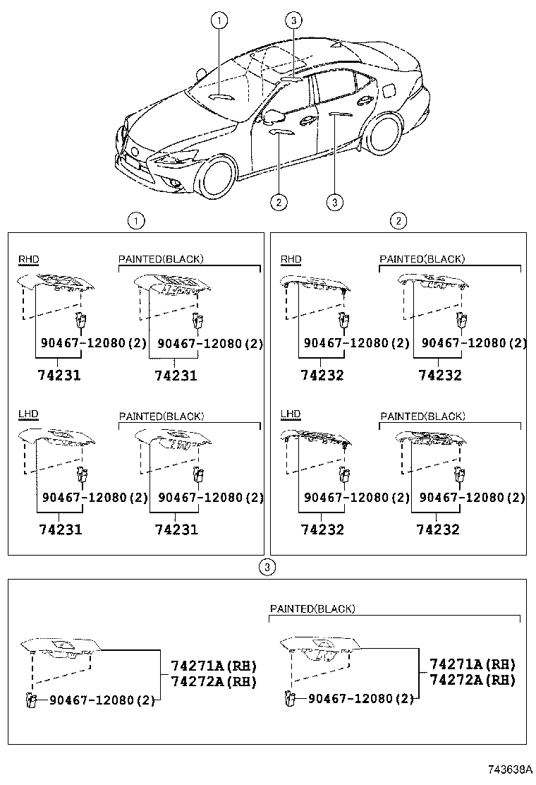  IS250 350 300H |  ARMREST VISOR