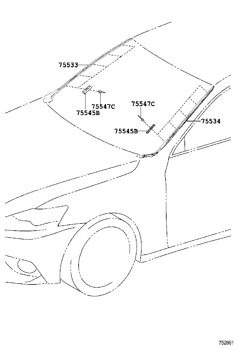  IS250 350 300H |  FRONT MOULDING