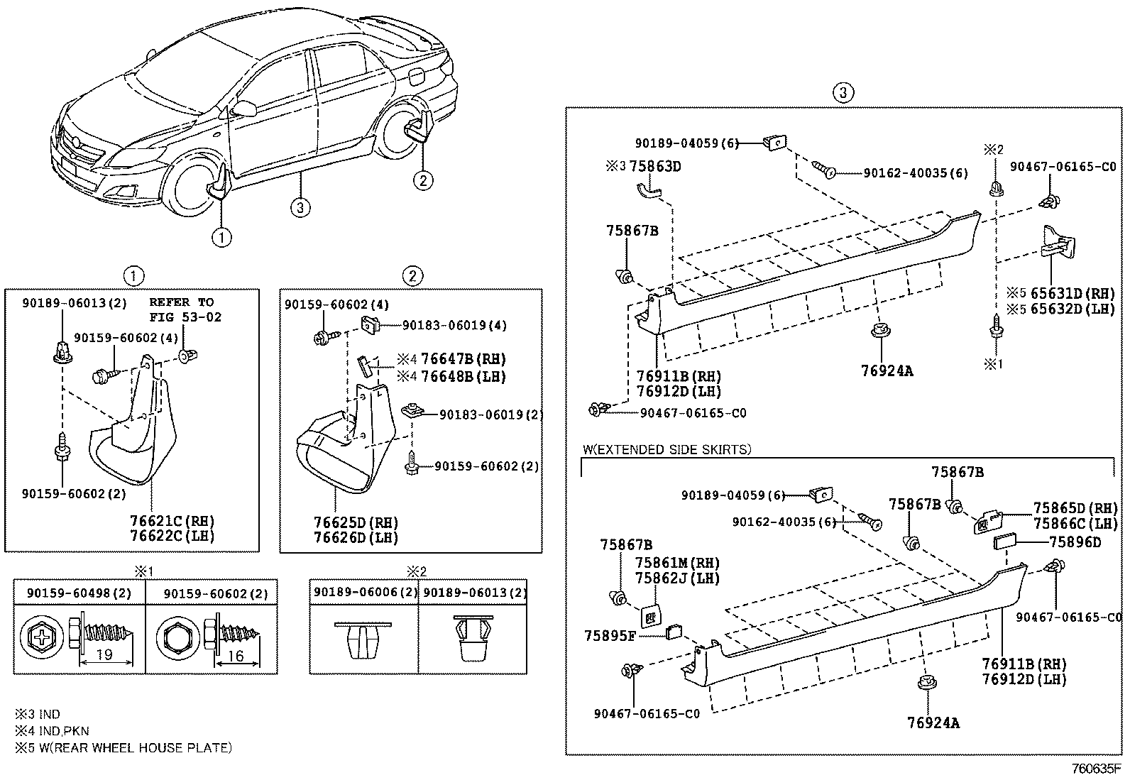toyota parts mudguard #2 toyota parts mudguard #2