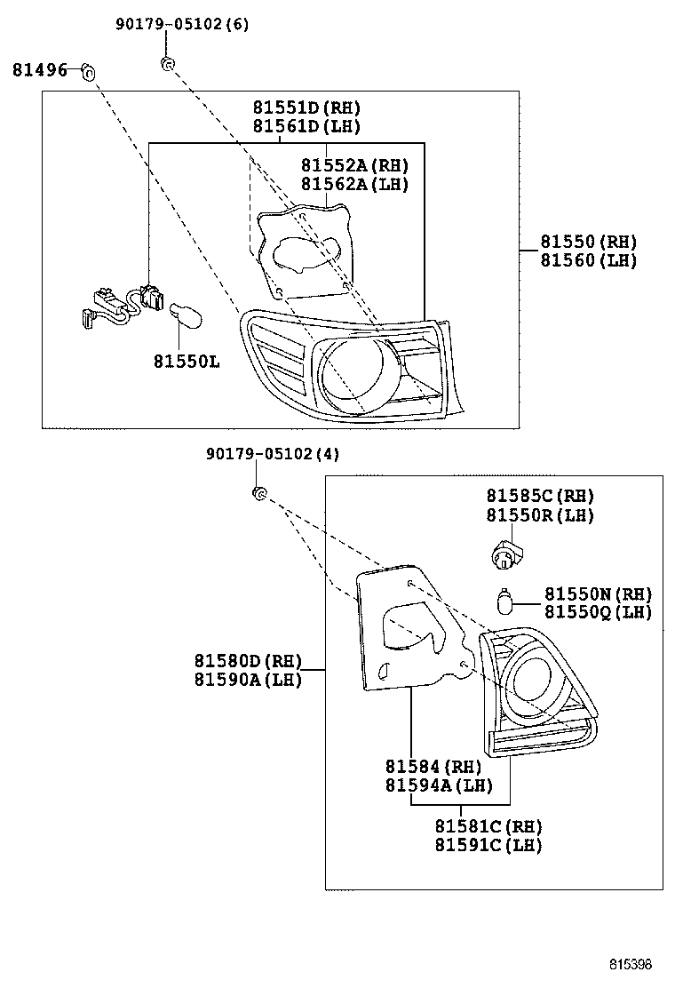  COROLLA ALTIS |  REAR COMBINATION LAMP