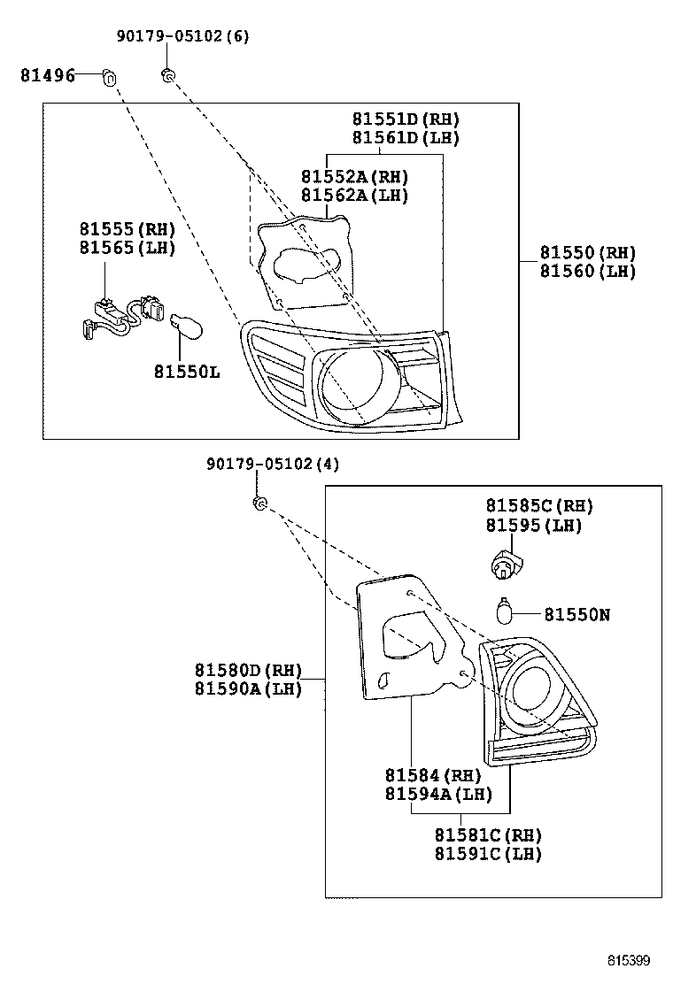  COROLLA ALTIS |  REAR COMBINATION LAMP
