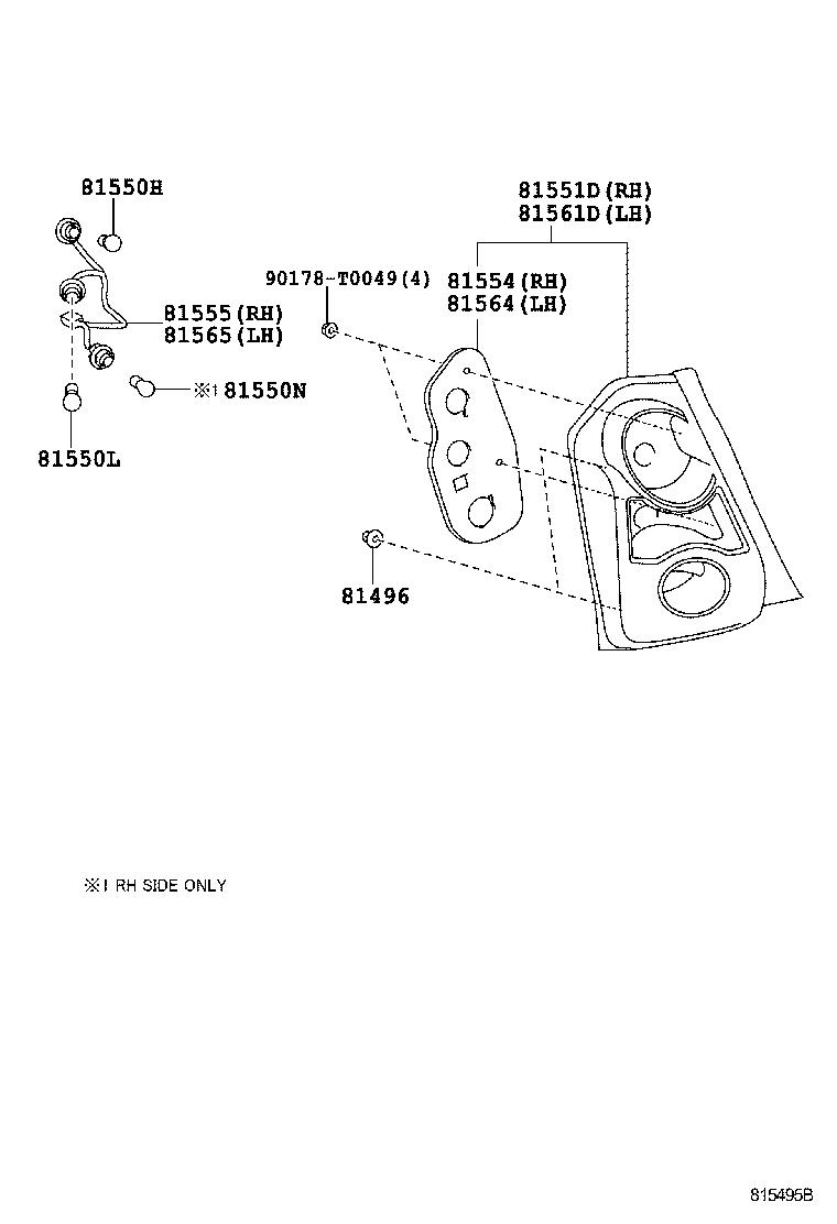  ETIOS LIVA CROSS |  REAR COMBINATION LAMP