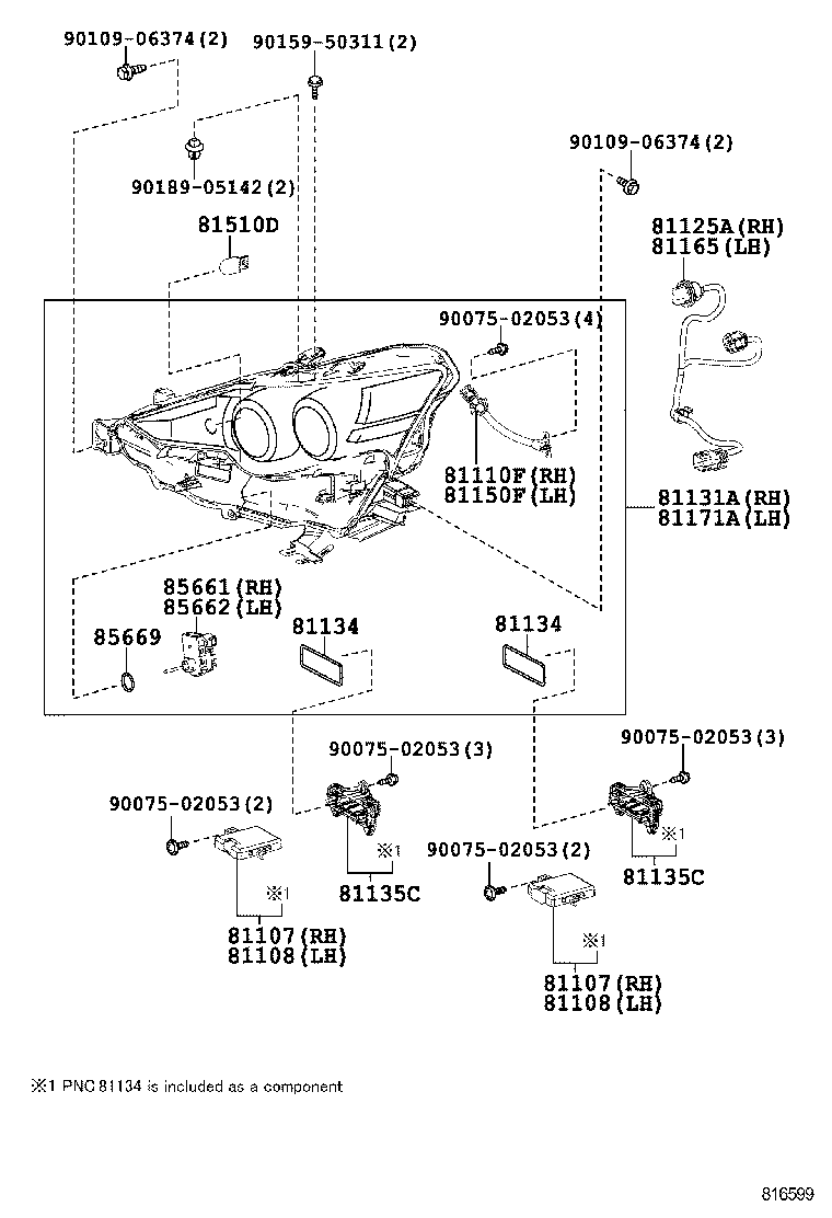  IS250 350 300H |  HEADLAMP